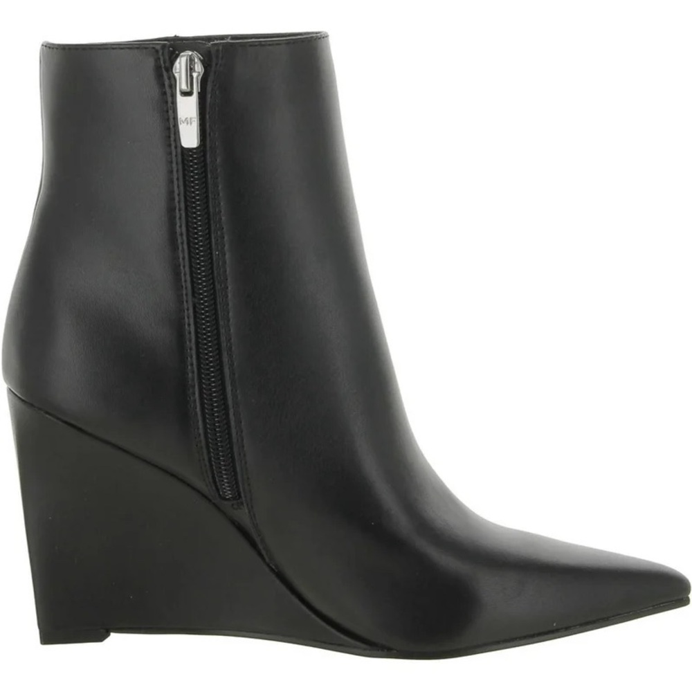 NWT - Black Wedge Ankle Boots Size 10M